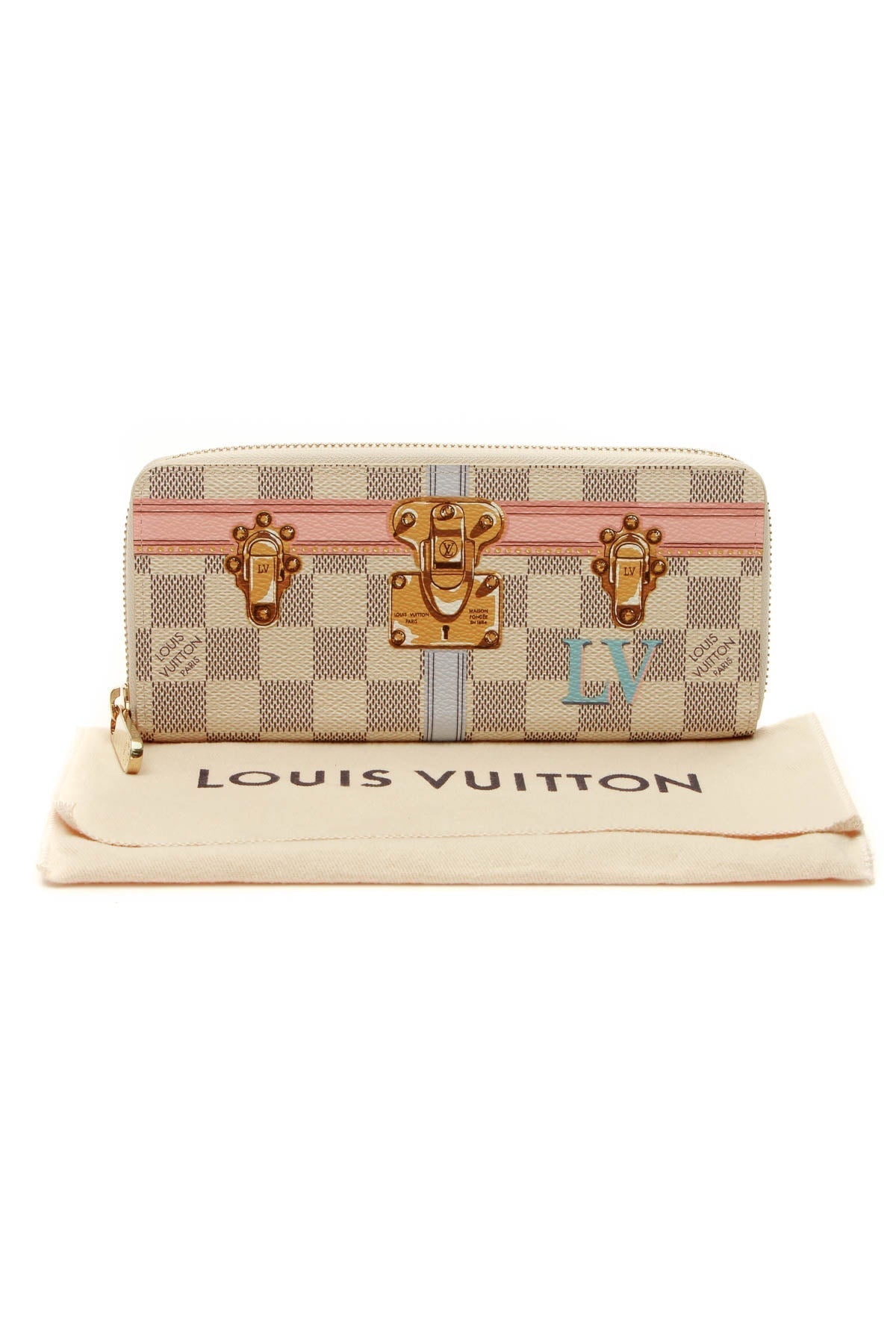 Summer Trunks Clemence Wallet - Damier Azur