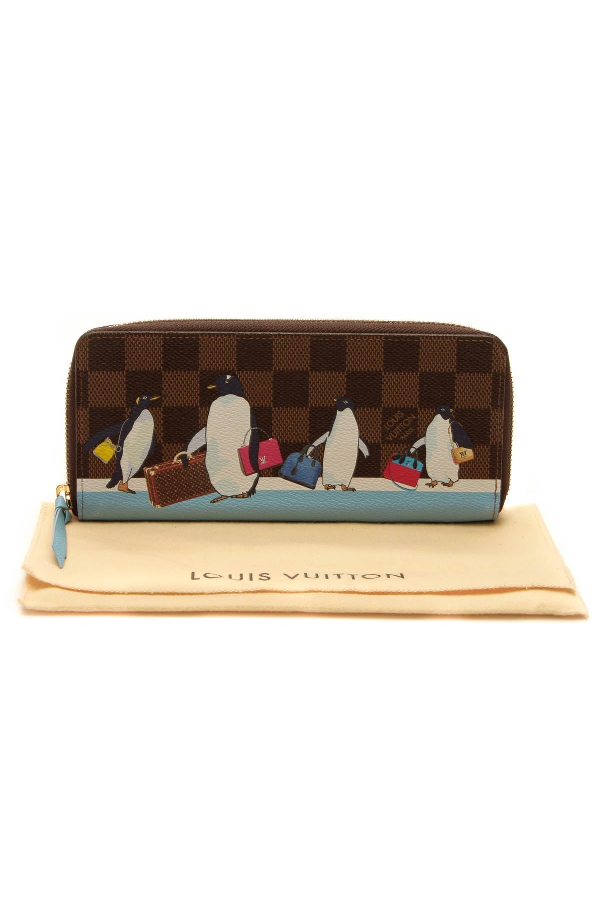2017 Christmas Animation Clemence Wallet - Damier Ebene