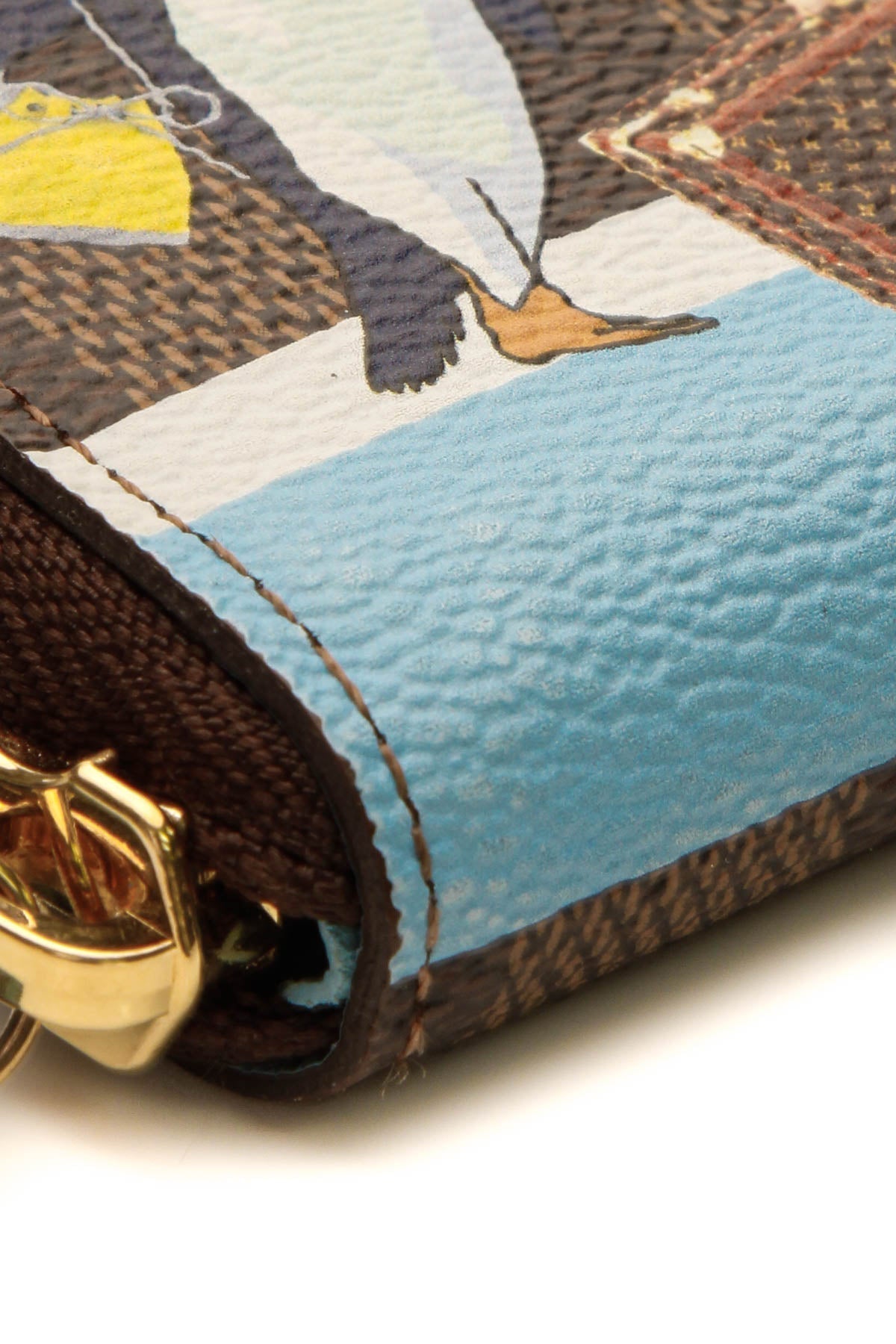 2017 Christmas Animation Clemence Wallet - Damier Ebene