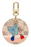 2018 Christmas Animation Bag Charm - Damier Azur
