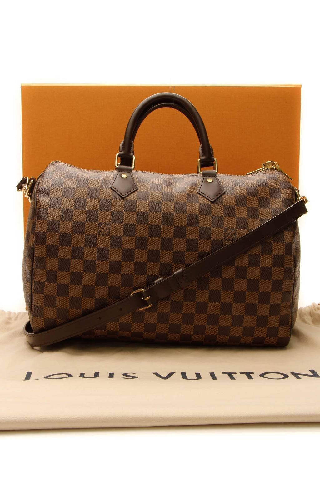 Speedy Bandouliere 35 Bag - Damier Ebene