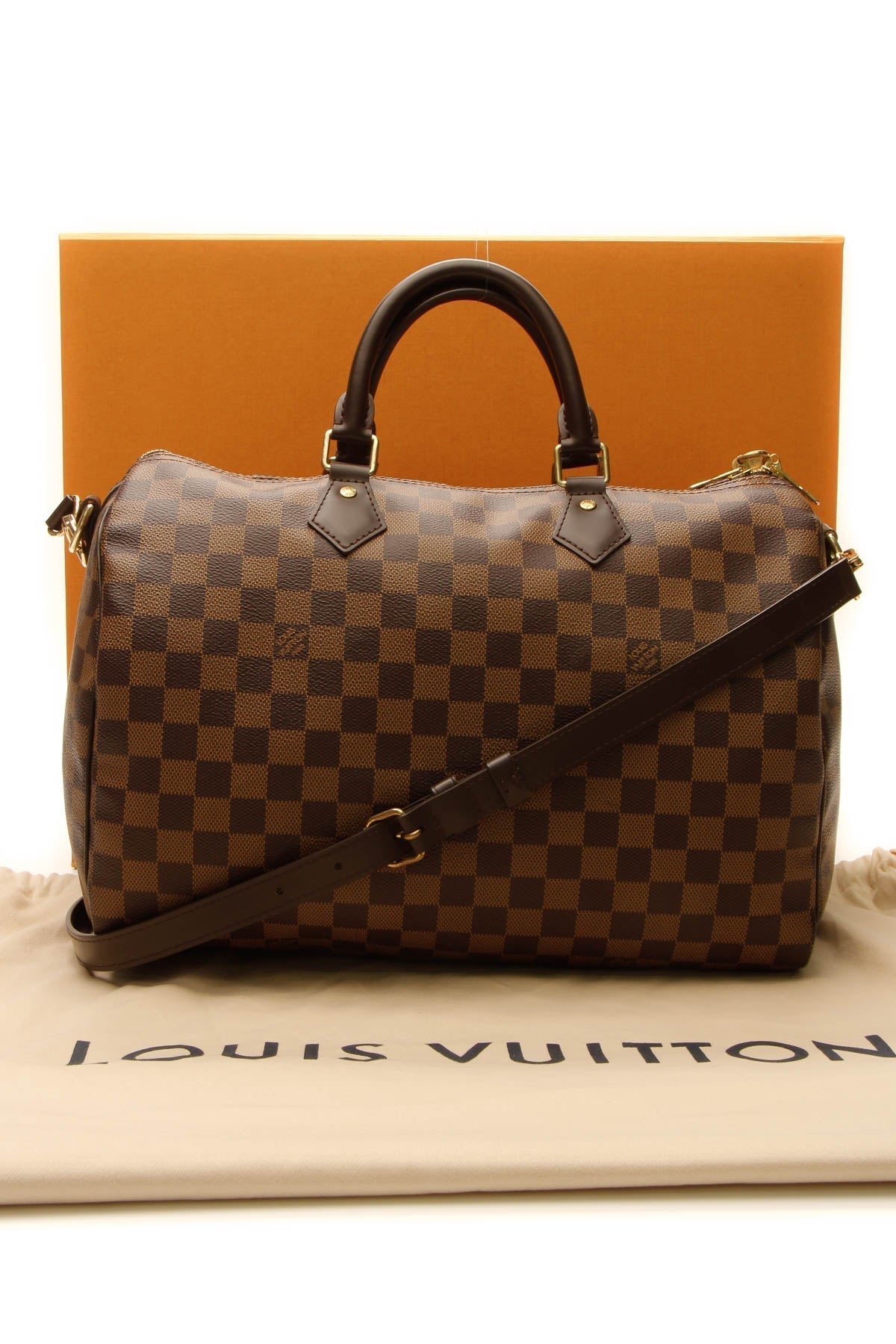 Speedy Bandouliere 35 Bag - Damier Ebene