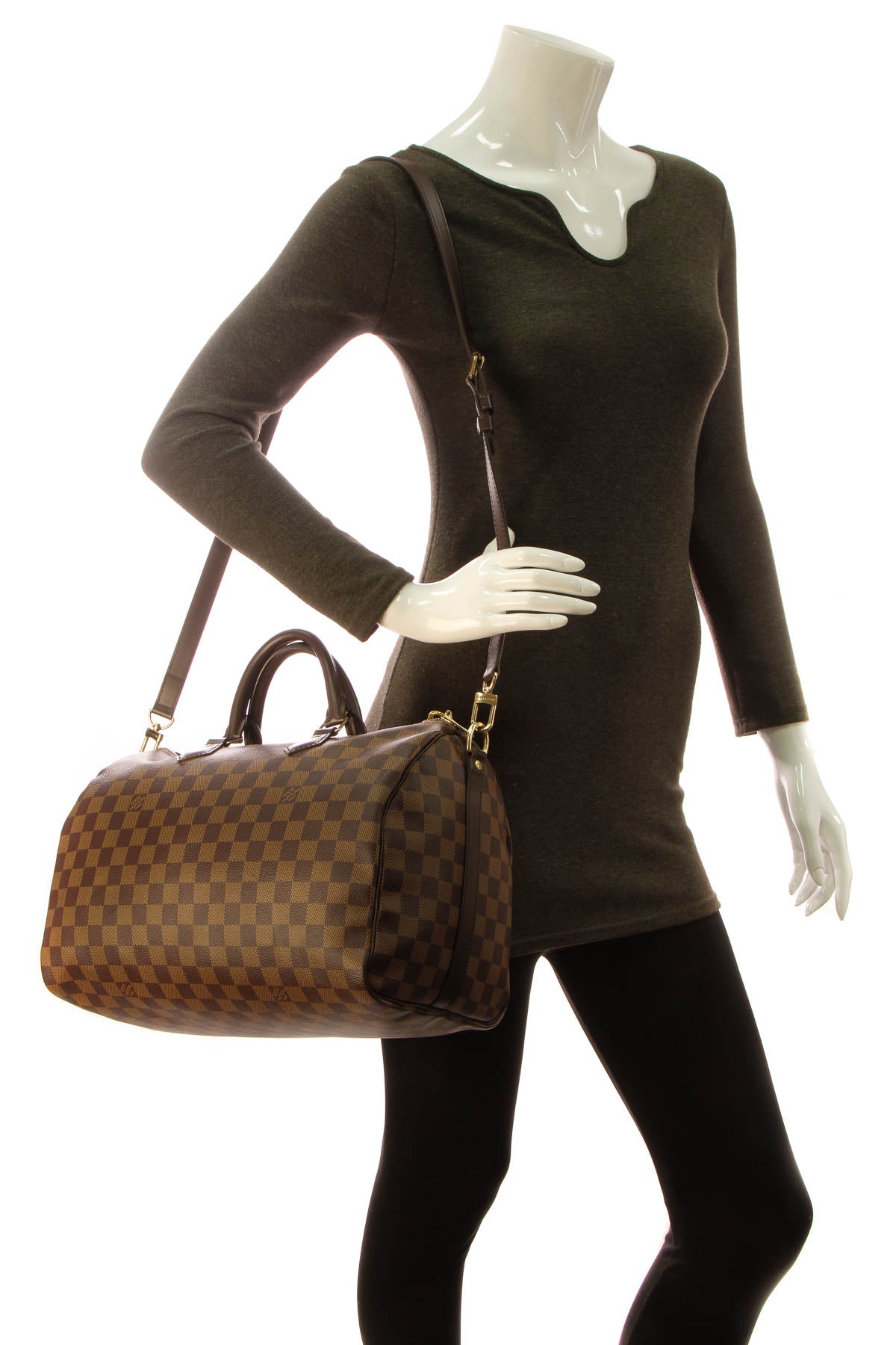 Speedy Bandouliere 35 Bag - Damier Ebene