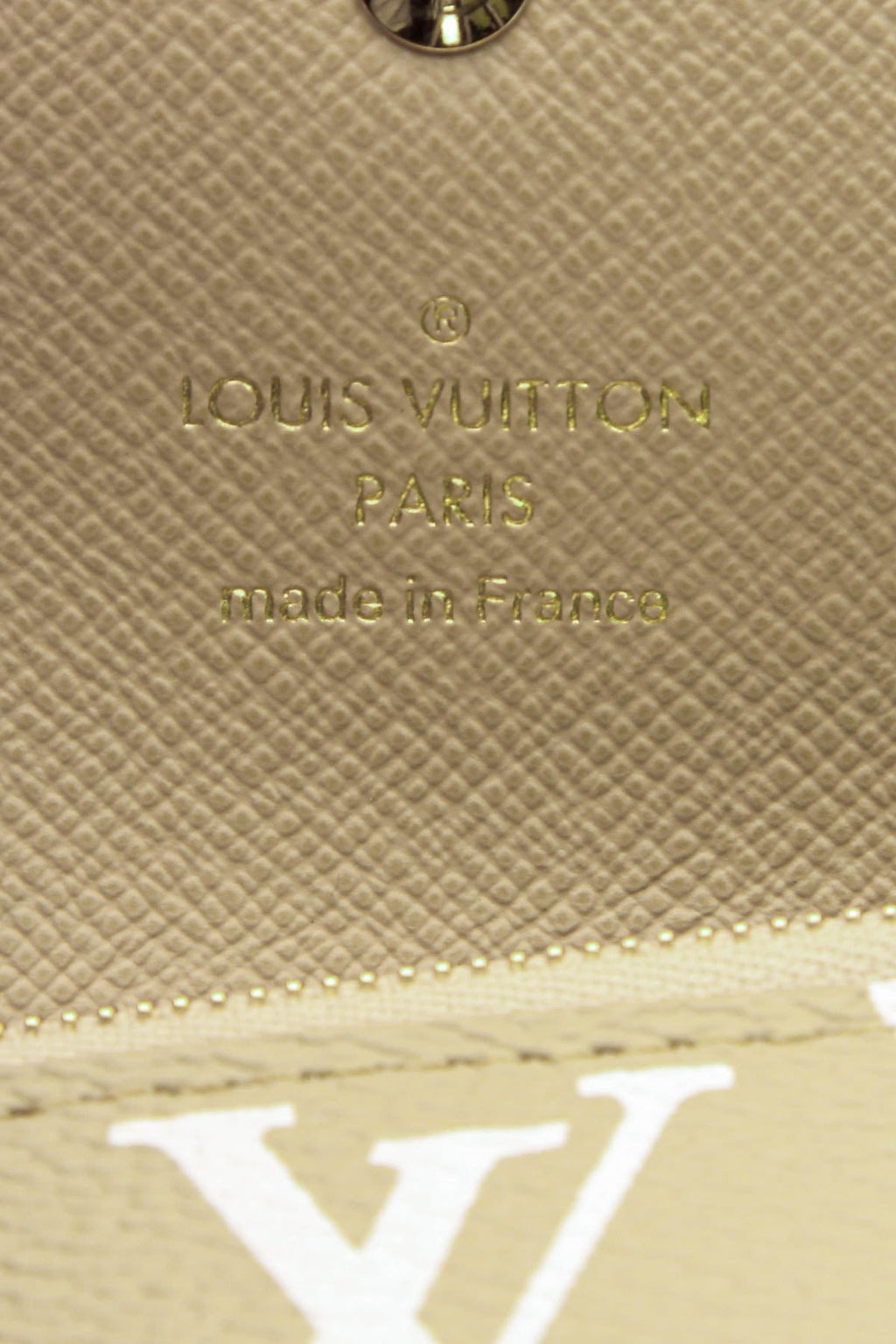 Compact Zoe Wallet - Khaki/White Giant Monogram