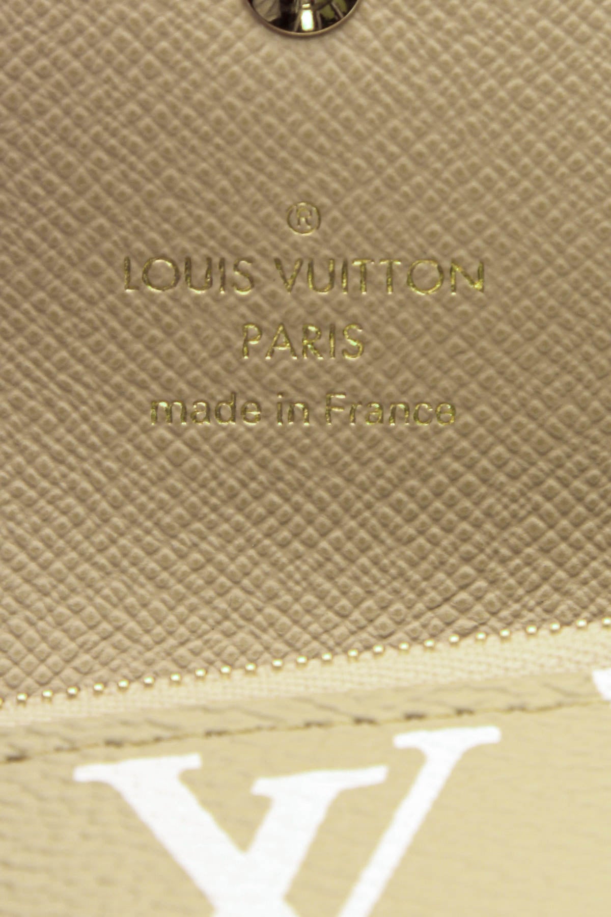 Compact Zoe Wallet - Khaki/White Giant Monogram