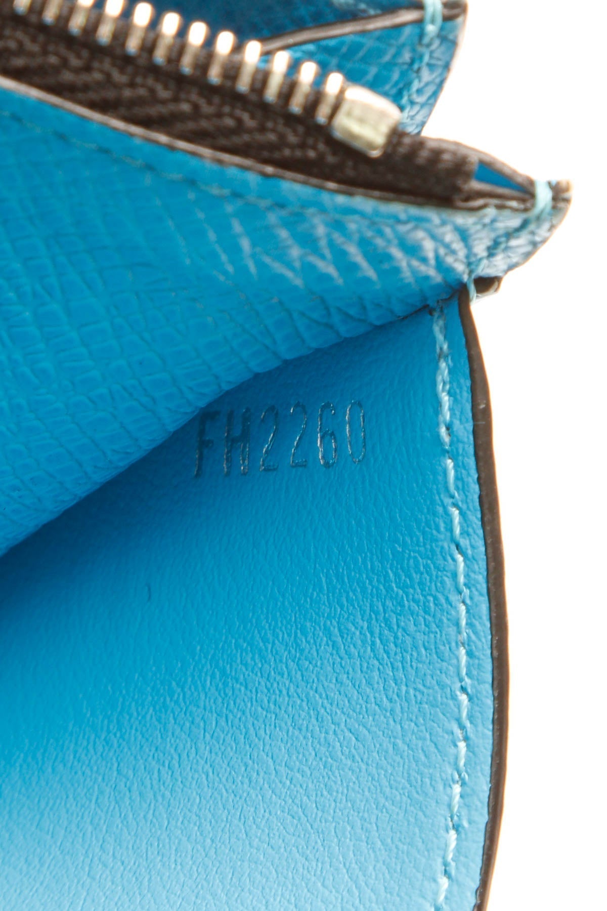 Coin Card Holder - Blue Lagoon Monogram