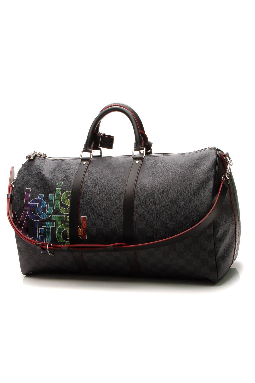 Letter Keepall Bandouliere 50 Travel Bag - Damier Graphite