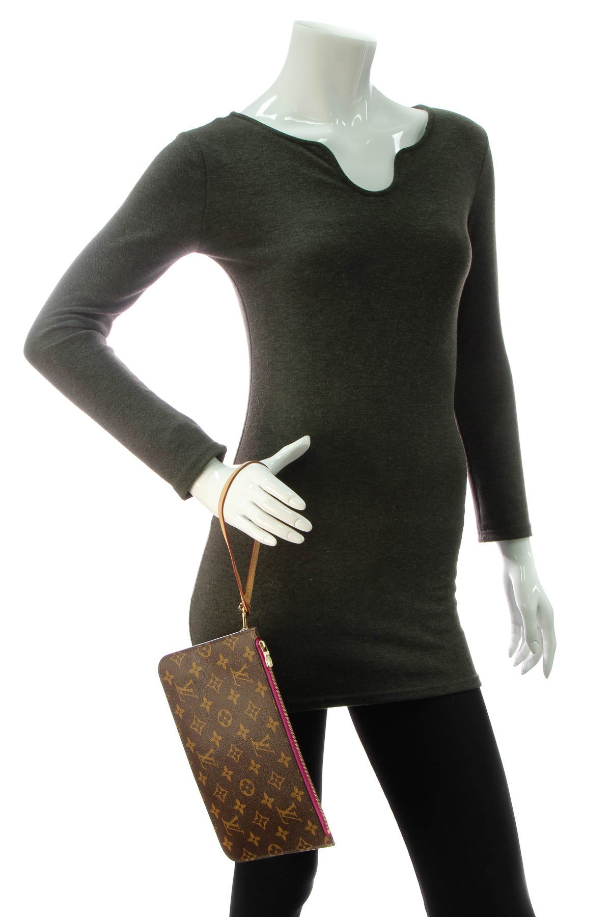 Neverfull Pouch Wristlet - Monogram
