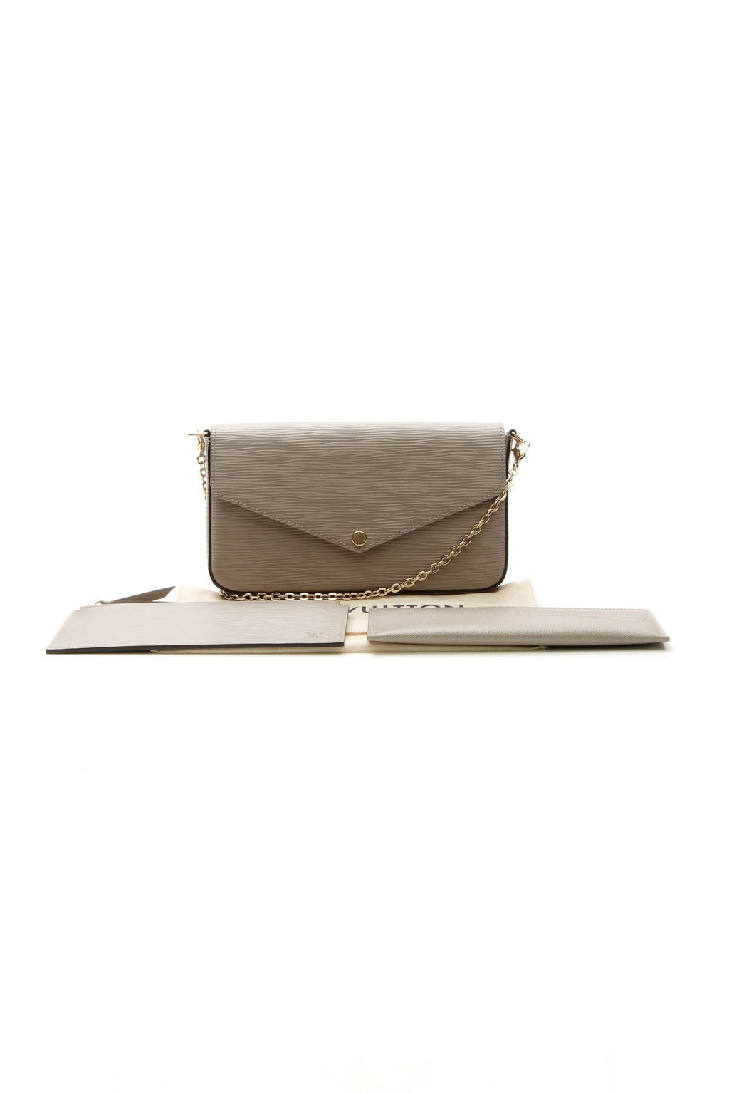 Epi Felicie Pochette Bag - Galet Gray