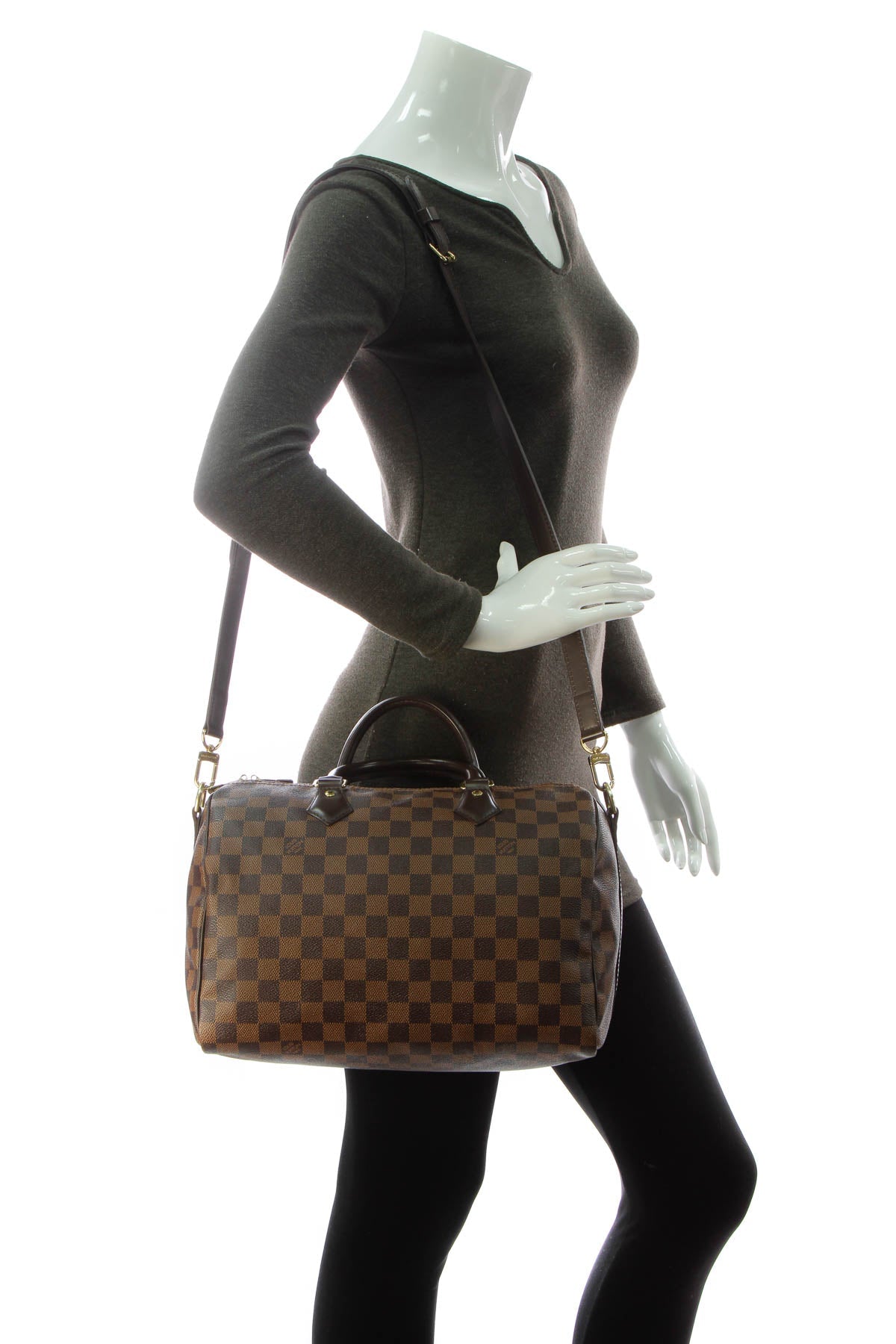Speedy Bandouliere 30 Bag - Damier Ebene