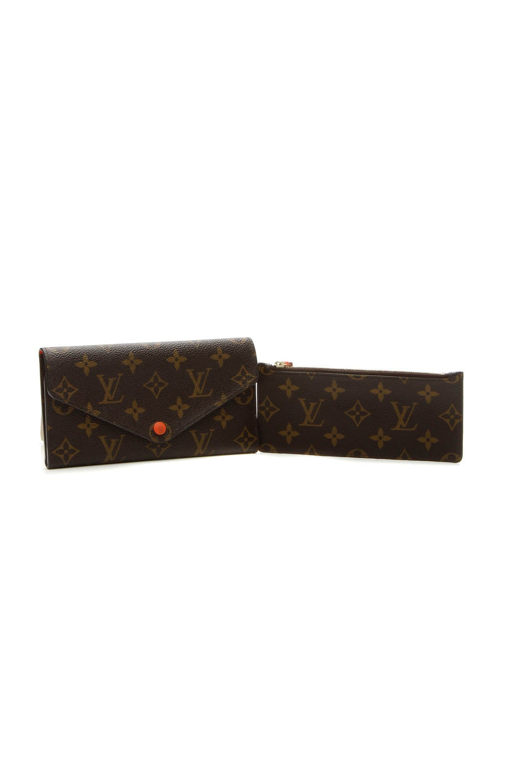 Josephine Wallet - Monogram/Orange