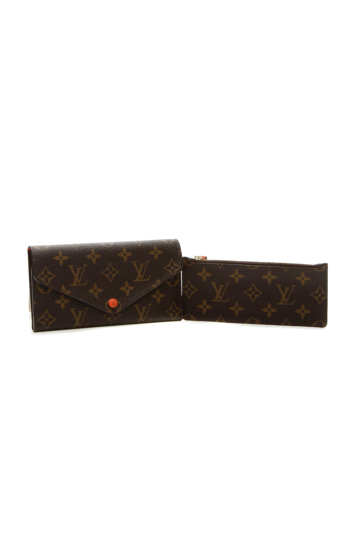 Josephine Wallet - Monogram/Orange