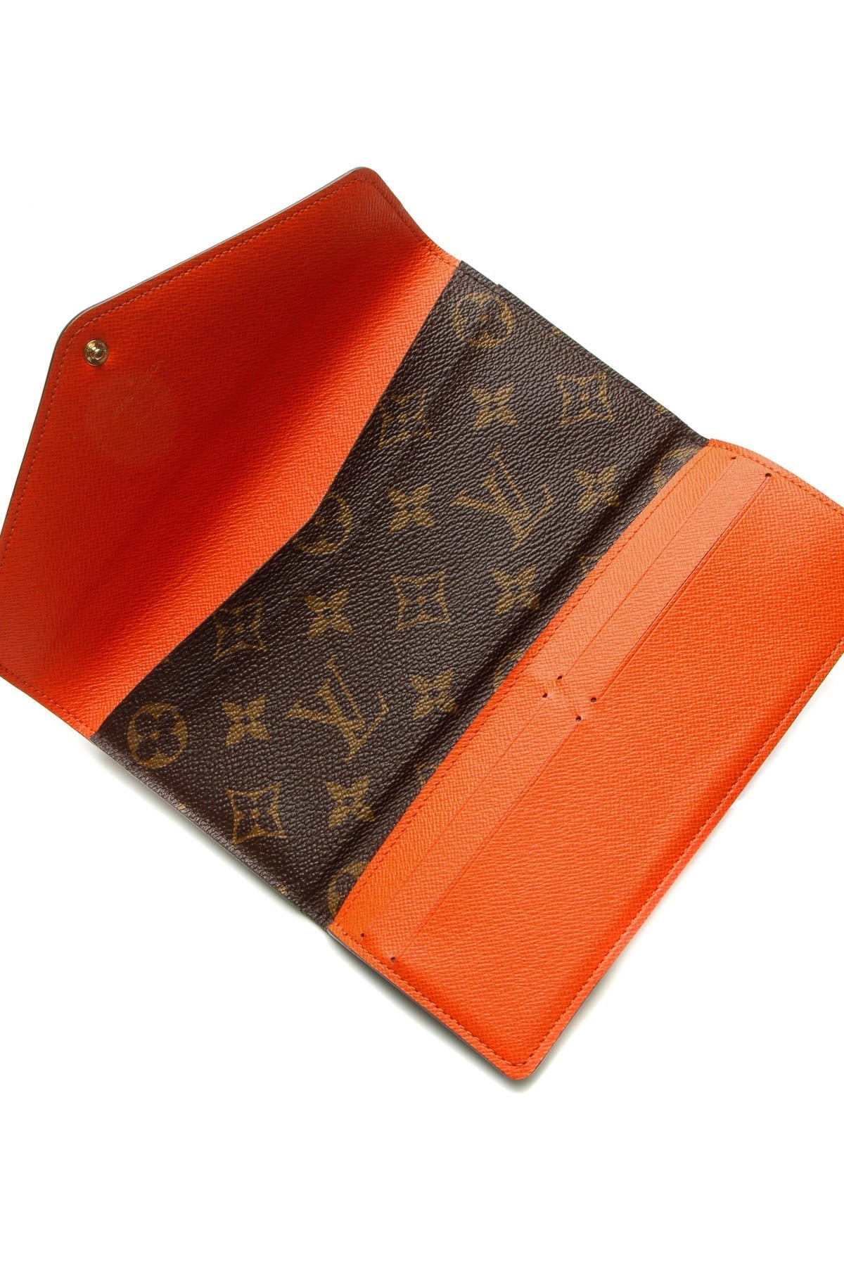 Josephine Wallet - Monogram/Orange