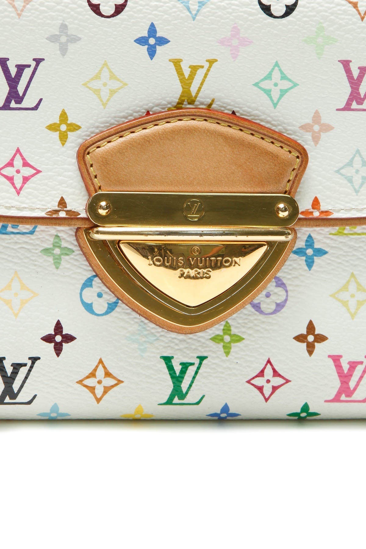 Eugenie Wallet - White Multicolore Monogram
