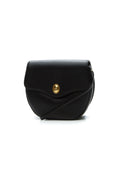 Vintage Flap Crossbody Bag - Black