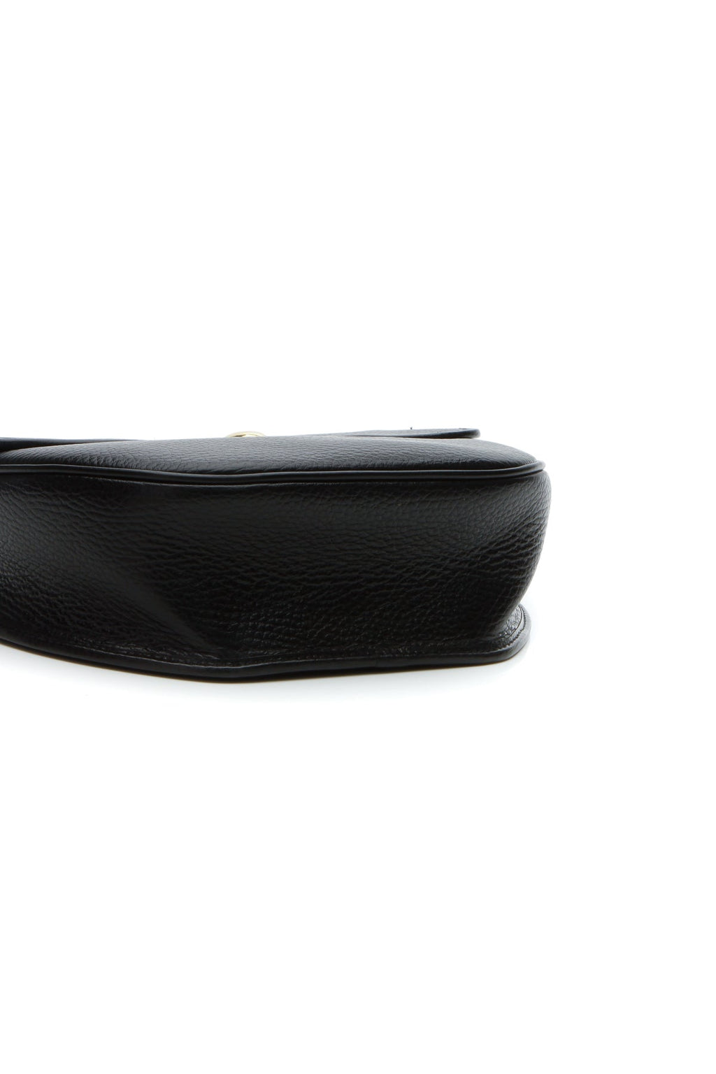 Vintage Flap Crossbody Bag - Black