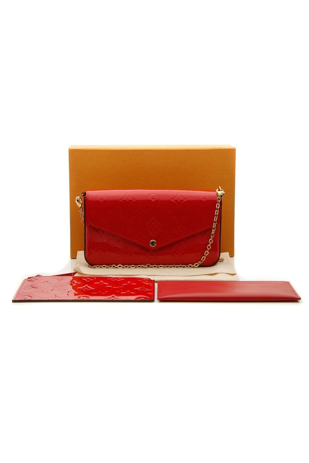 Vernis Félicie Pochette Bag - Cerise