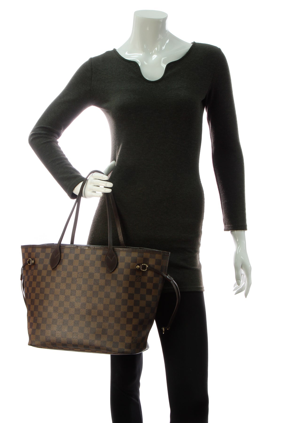 Neverfull MM Tote Bag - Damier Ebene