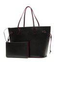 Epi Neverfull MM Bag - Noir/Hot Pink