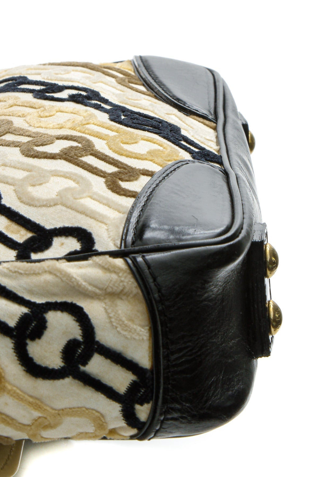 Rabat Chain Pochette Bag - Cream/Black