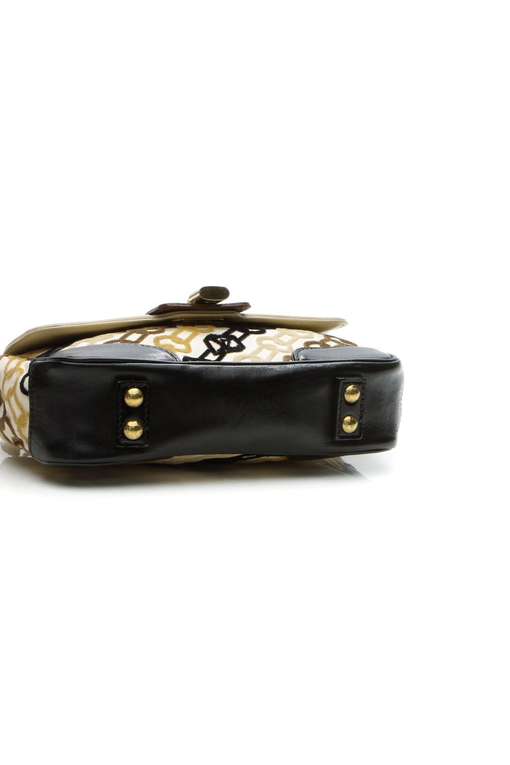 Rabat Chain Pochette Bag - Cream/Black