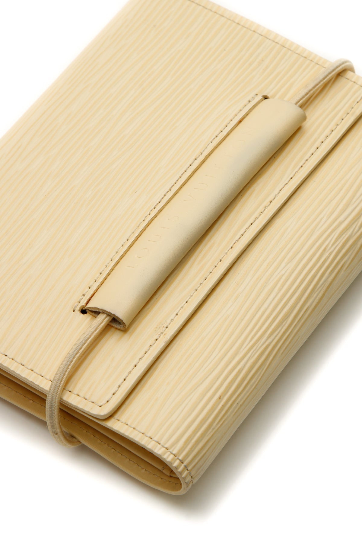 Epi Porte Monnaie Elastique Wallet - Vanilla