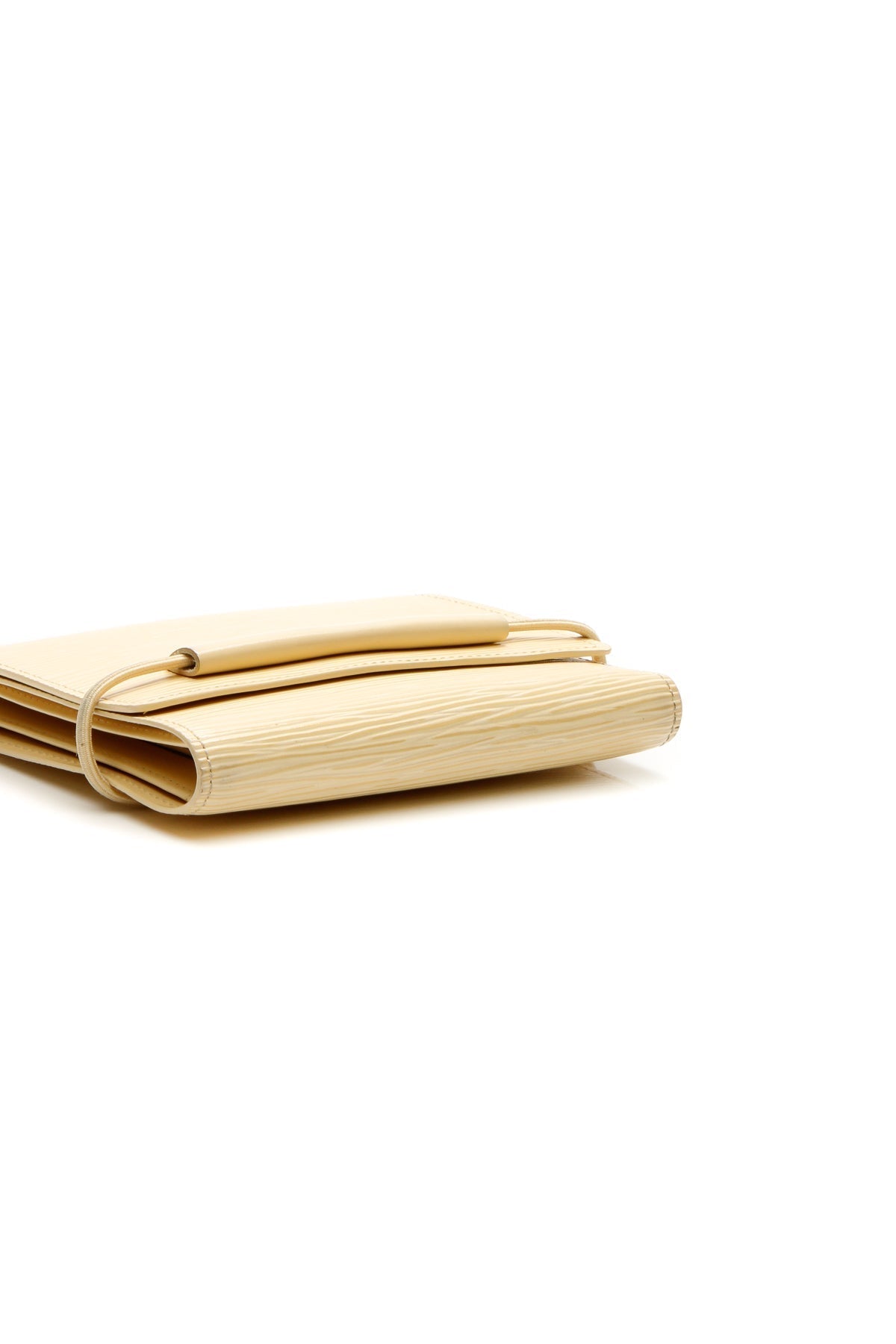 Epi Porte Monnaie Elastique Wallet - Vanilla