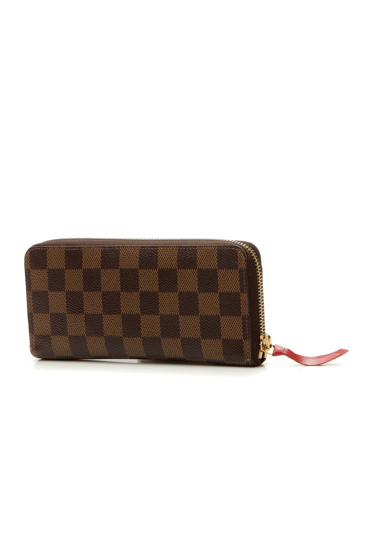 Clemence Wallet - Damier Ebene/Cerise