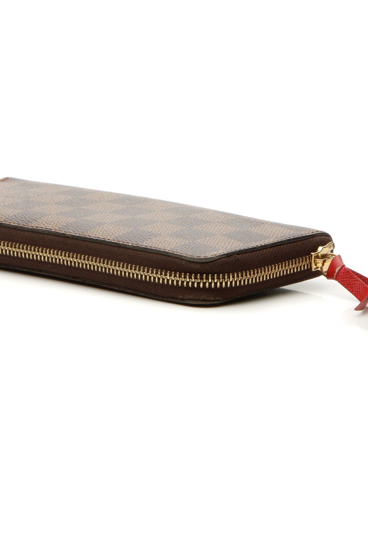Clemence Wallet - Damier Ebene/Cerise
