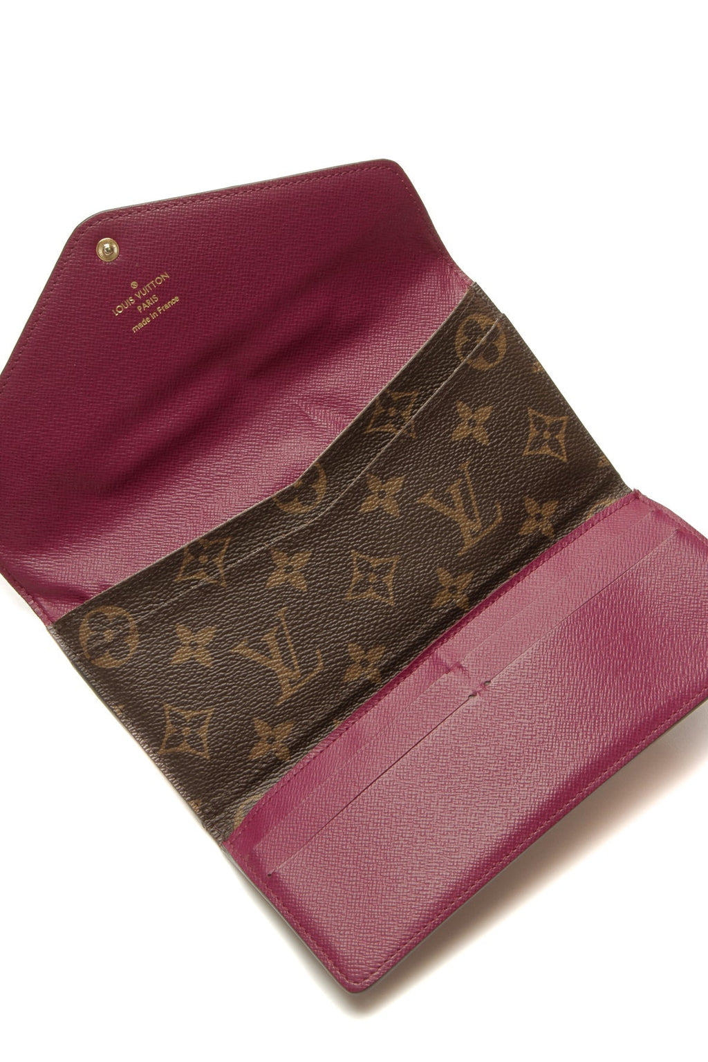 Josephine Wallet - Monogram/Fuchsia