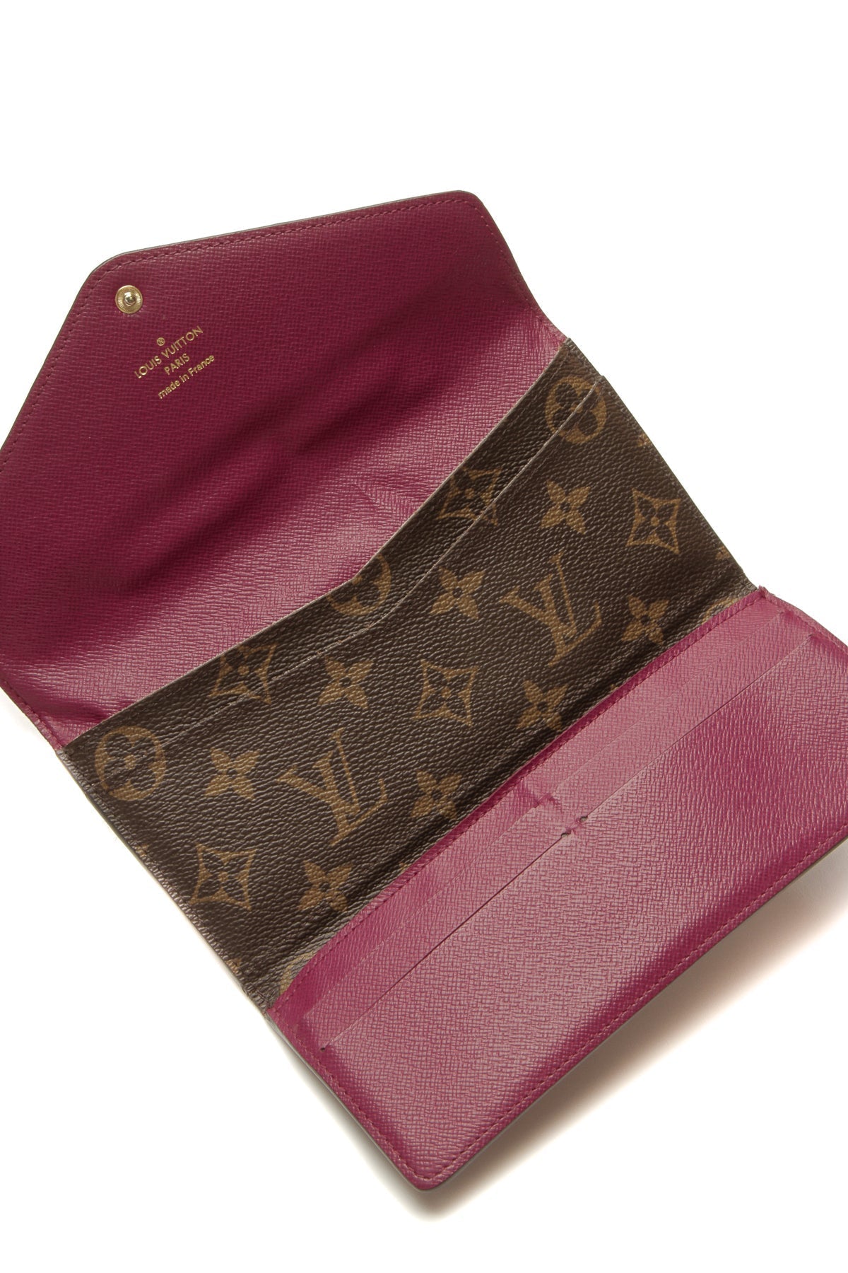 Josephine Wallet - Monogram/Fuchsia