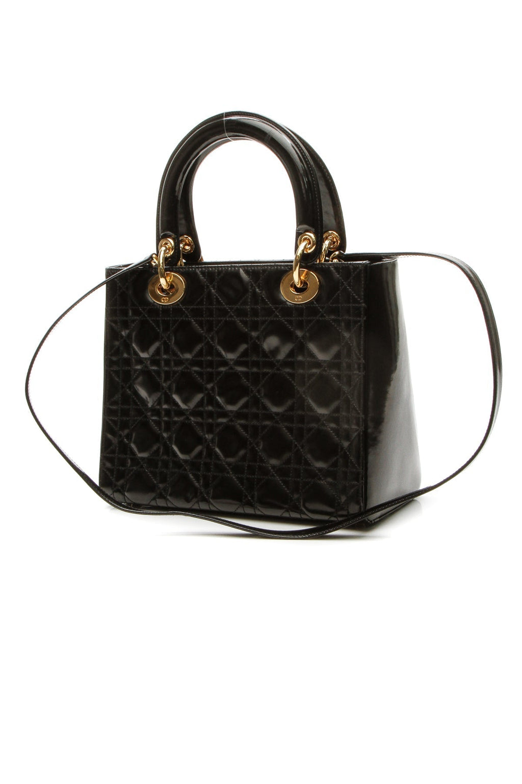 Vintage Medium Lady Dior Bag - Black