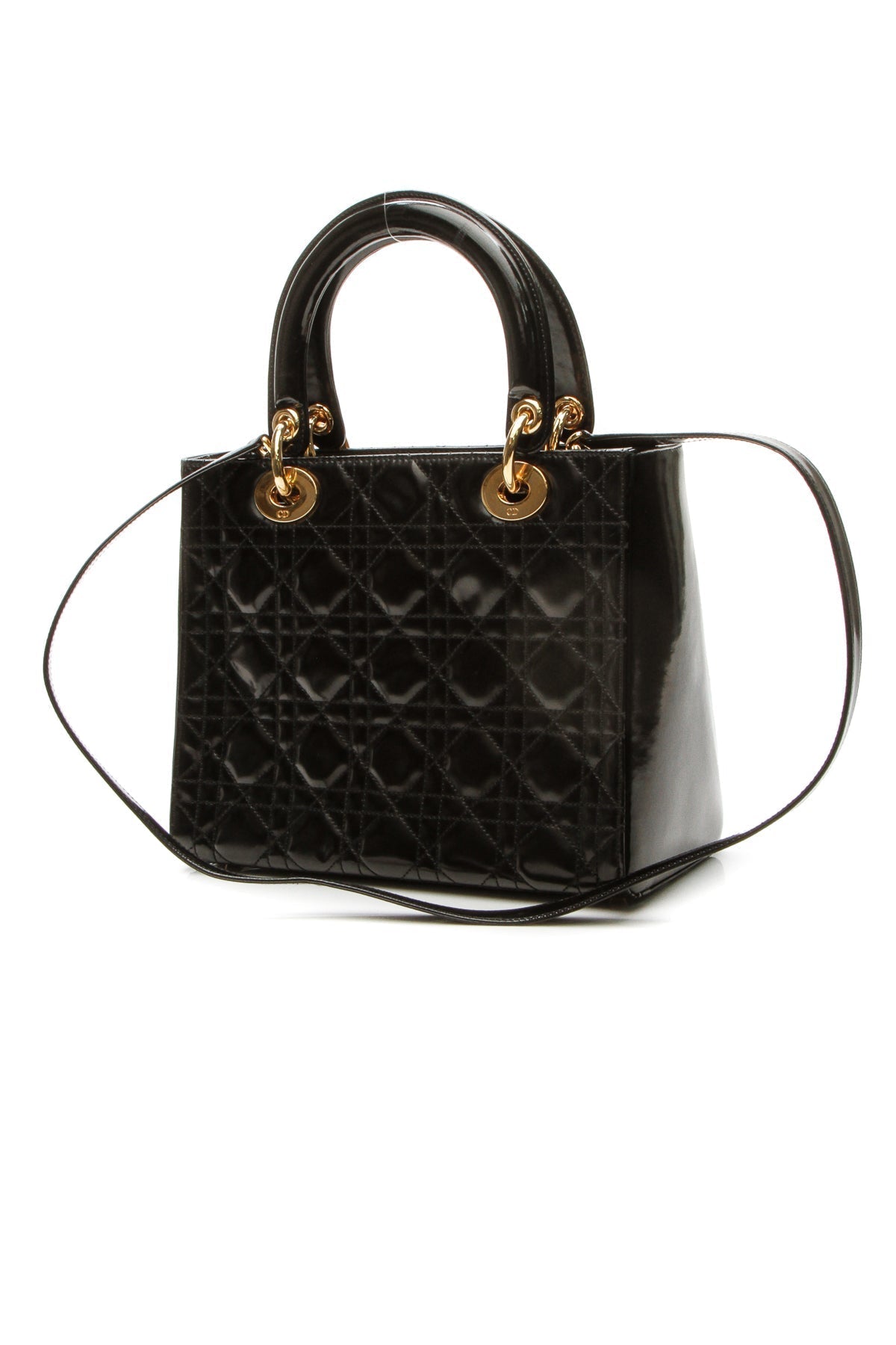 Vintage Medium Lady Dior Bag - Black