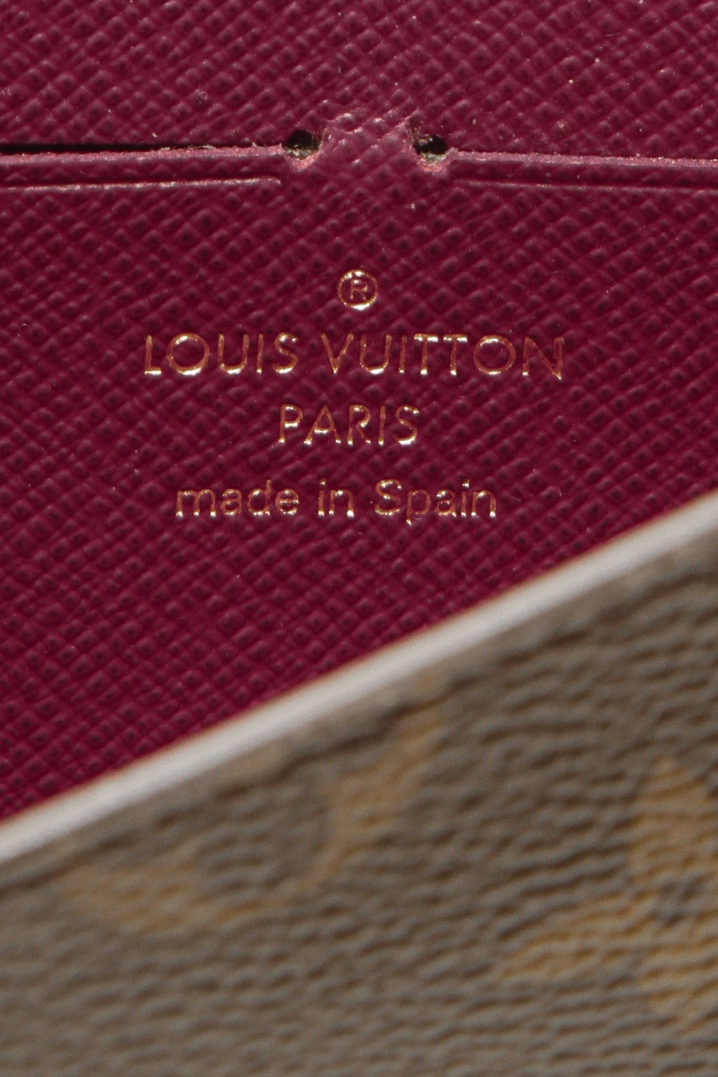 Jeanne Wallet - Monogram/Fuchsia