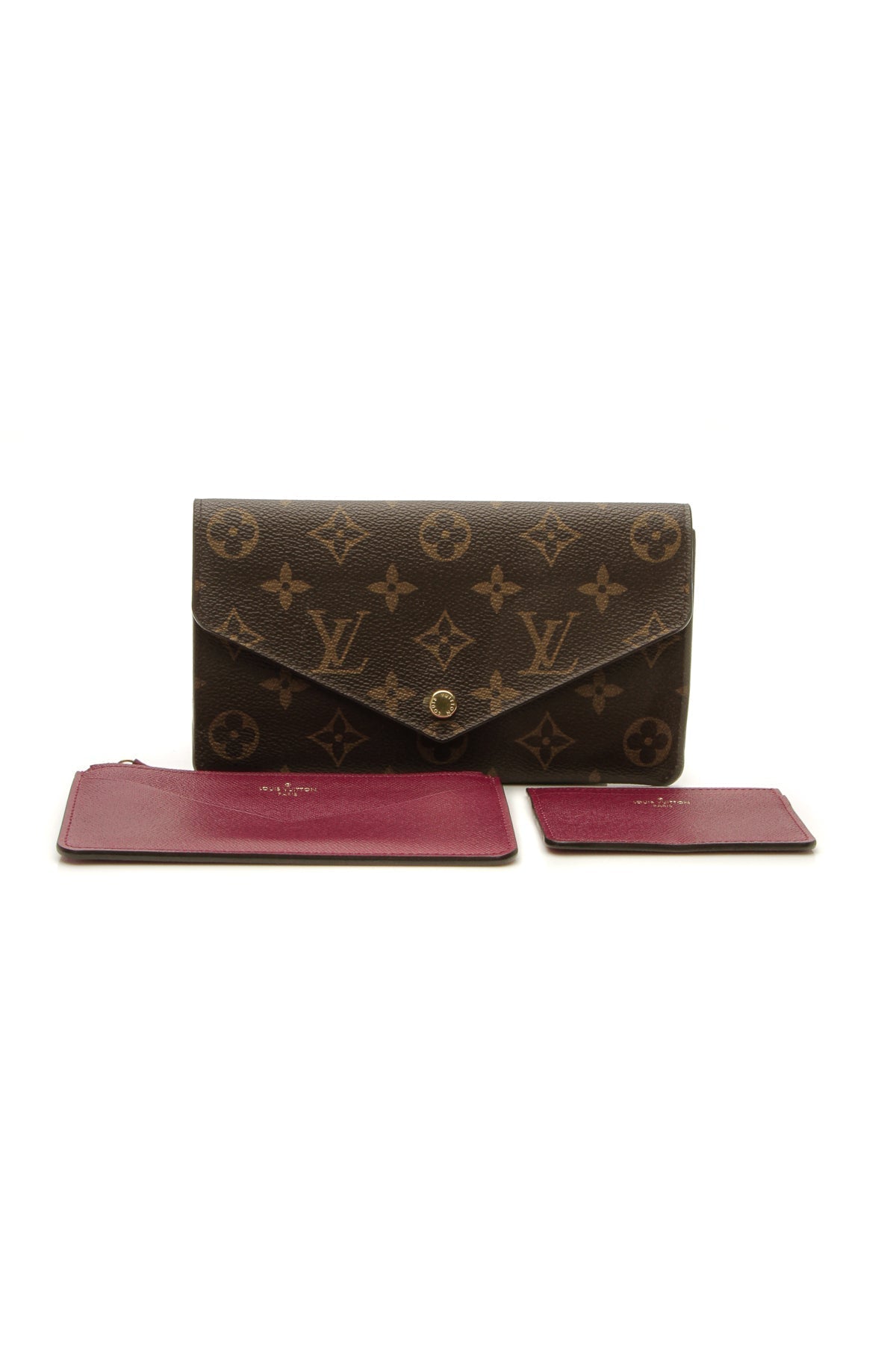 Jeanne Wallet - Monogram/Fuchsia
