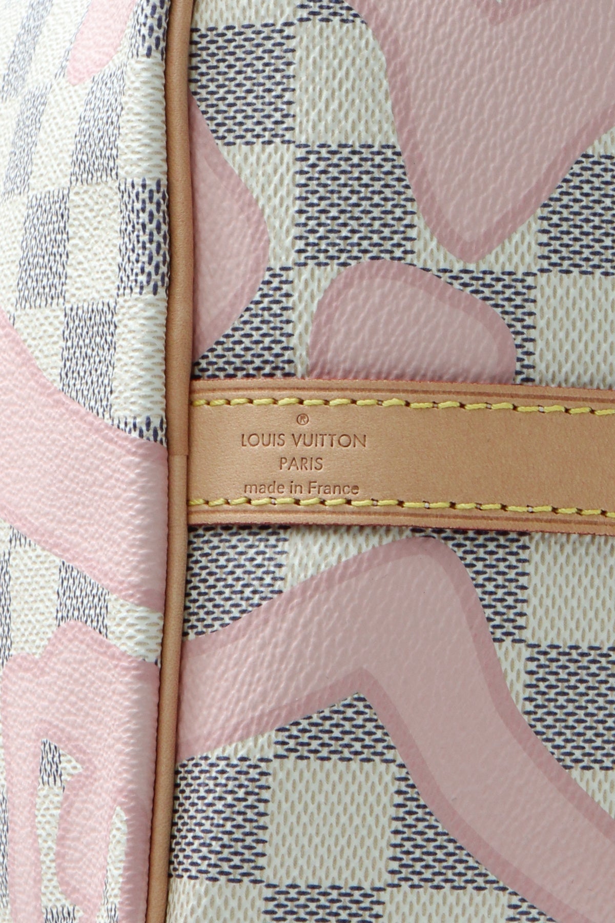 Tahitienne Speedy 30 Bandouliere Bag - Damier Azur