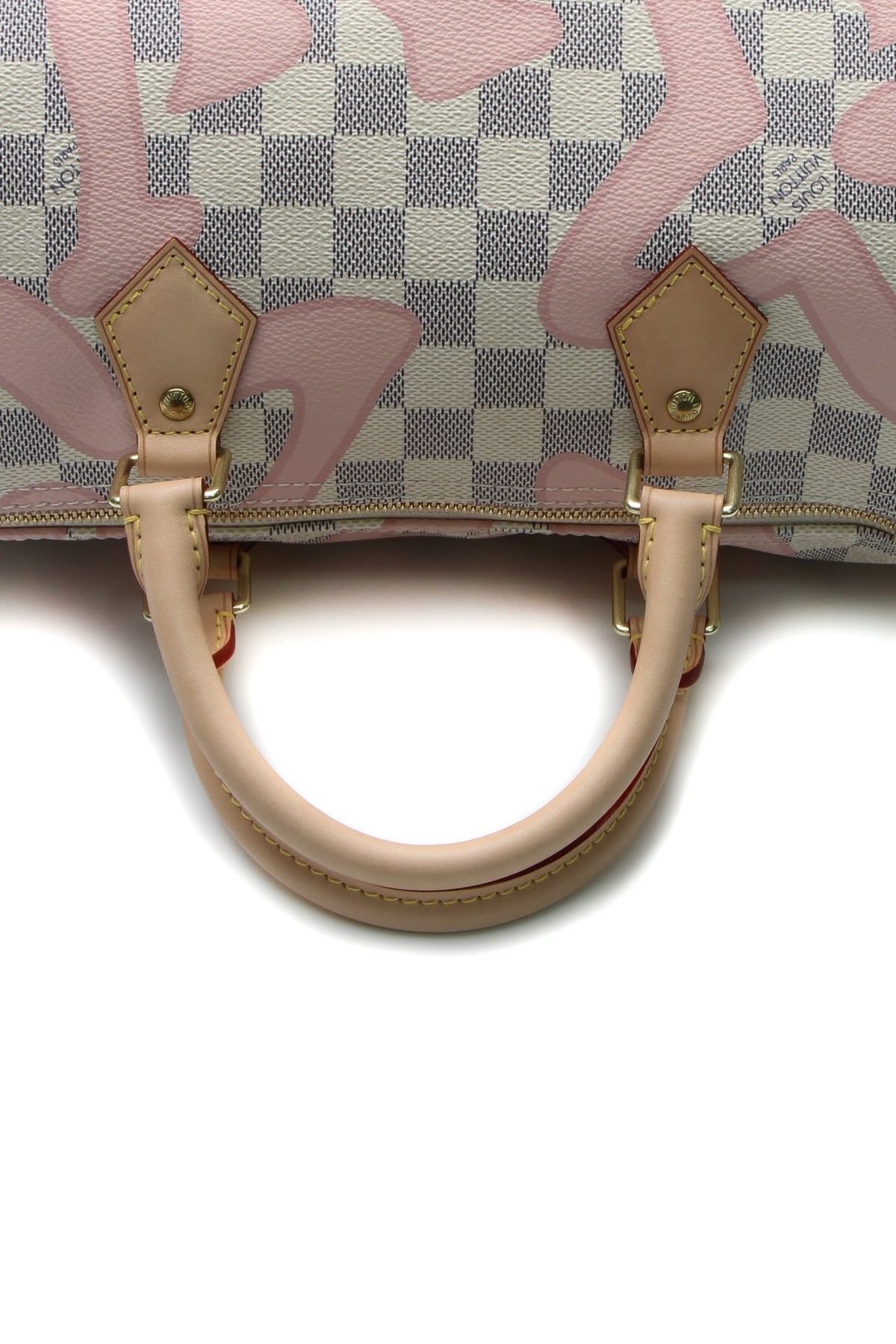 Tahitienne Speedy 30 Bandouliere Bag - Damier Azur