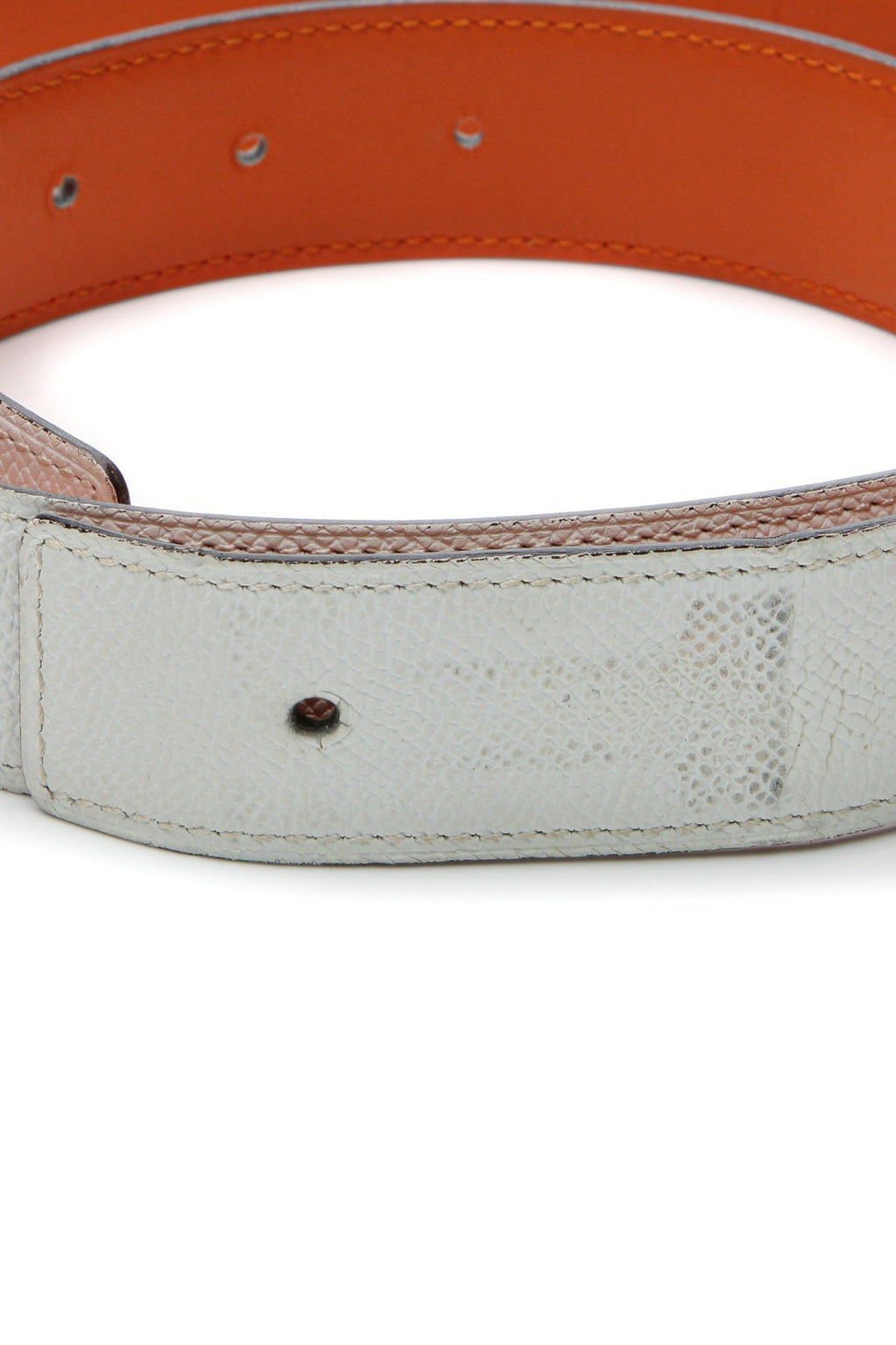 32mm Quizz Reversible Belt - White/Orange Size 85