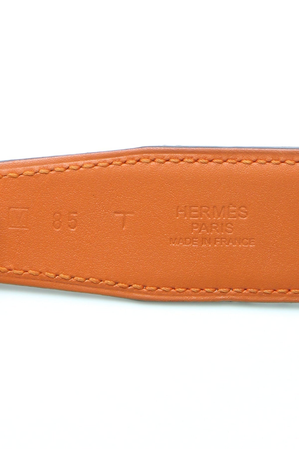 32mm Quizz Reversible Belt - White/Orange Size 85