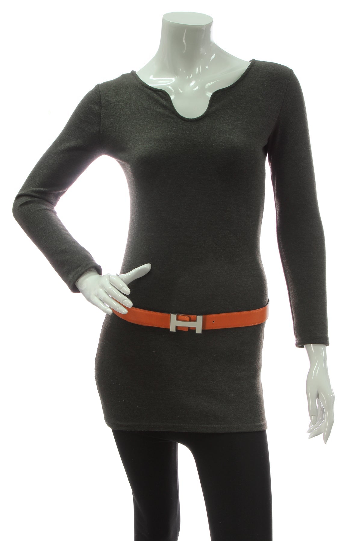 32mm Quizz Reversible Belt - White/Orange Size 85