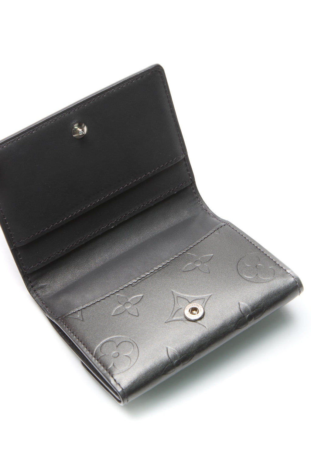 Monogram Mat Ludlow Compact Wallet - Charcoal