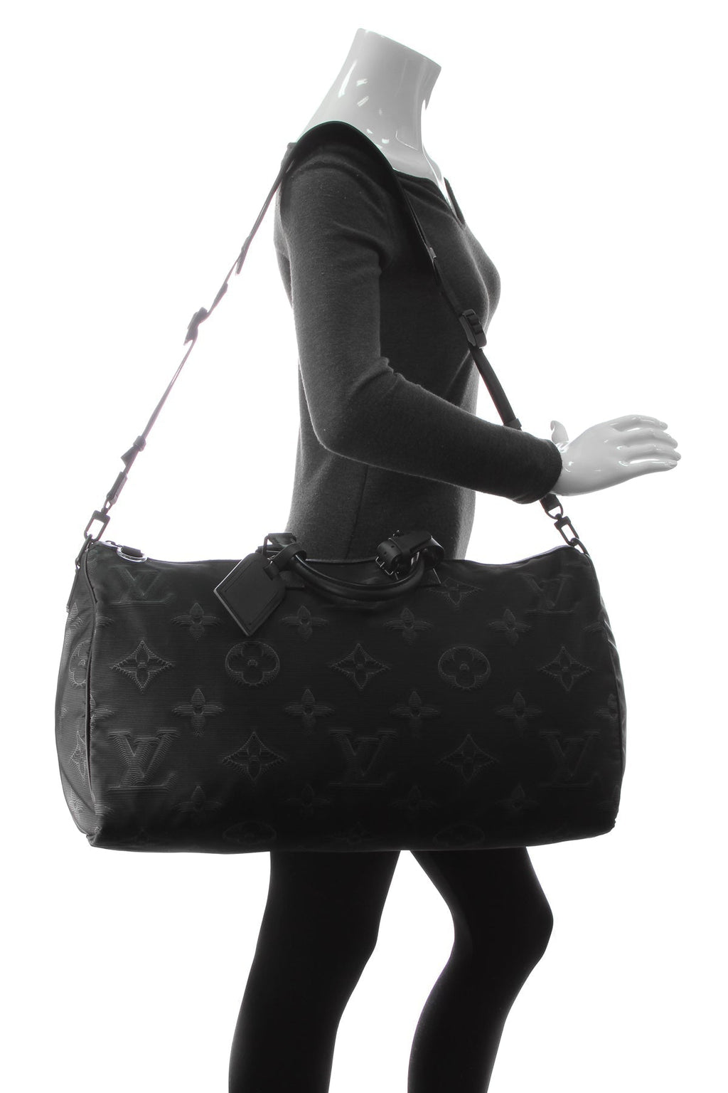 Reversible Keepall Bandouliere 50 Travel Bag - Black/Green