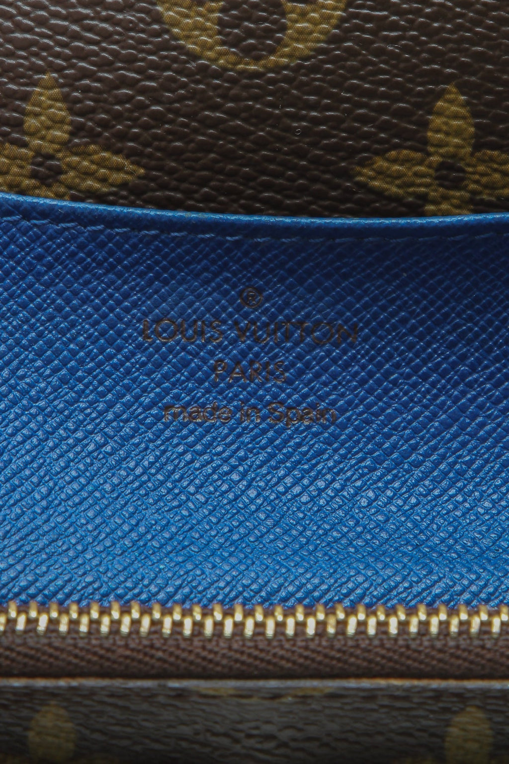 Emilie Wallet - Monogram/Blue