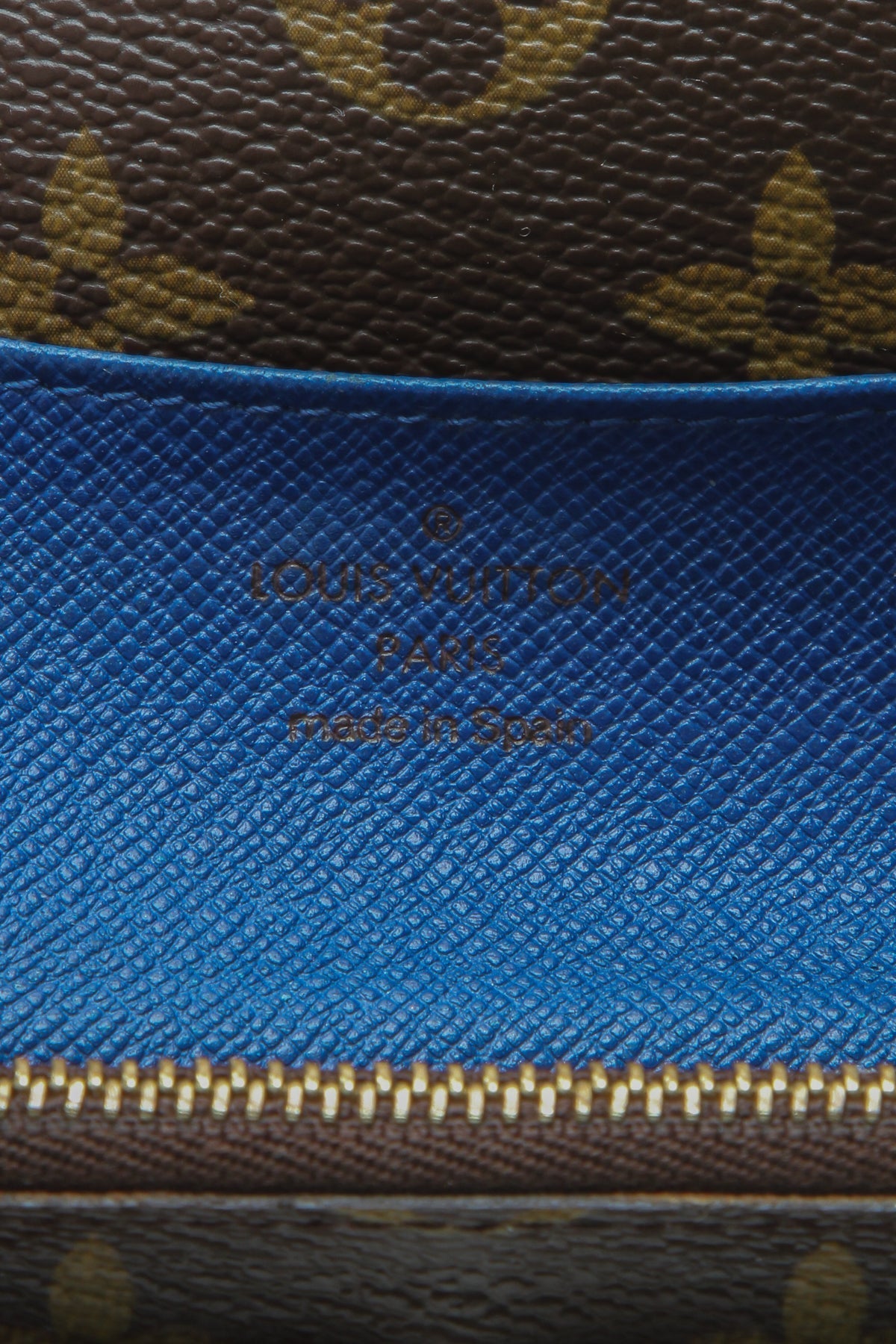 Emilie Wallet - Monogram/Blue
