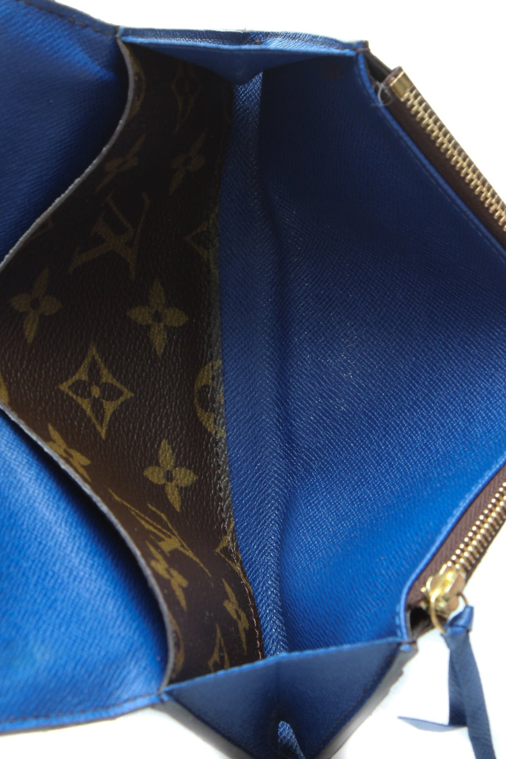 Emilie Wallet - Monogram/Blue