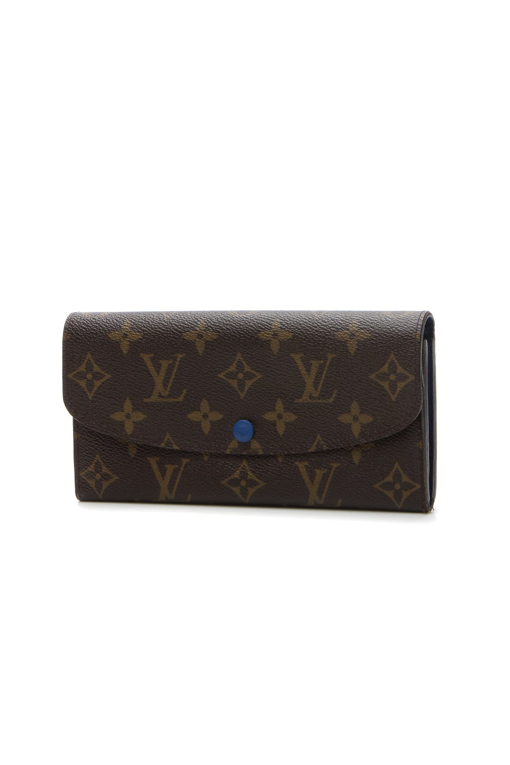 Emilie Wallet - Monogram/Blue
