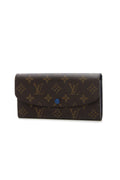 Emilie Wallet - Monogram/Blue