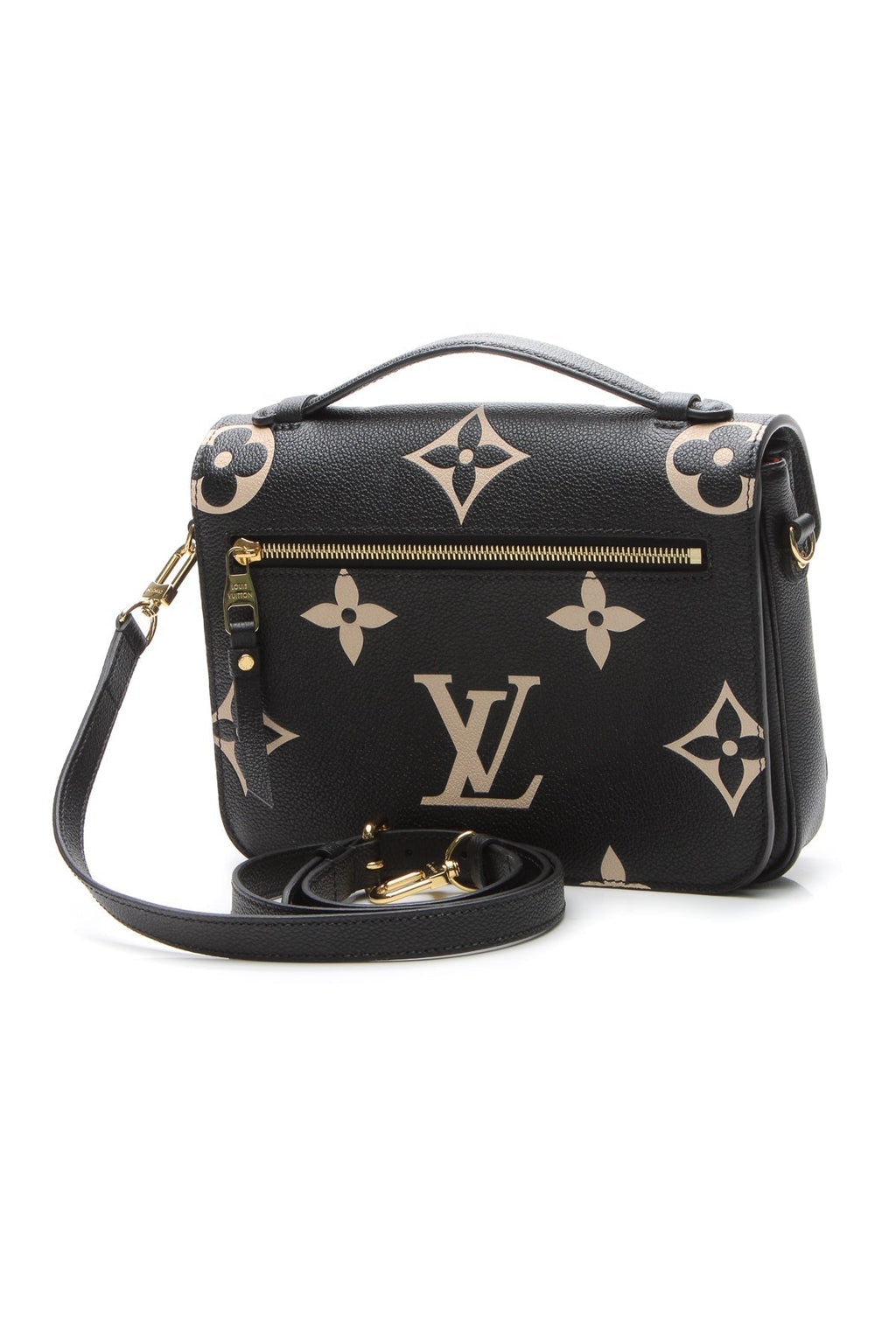 Bicolor Empreinte Pochette Metis Bag - Black/Beige