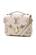 Bicolor Empreinte Pochette Metis Bag - Cream/Dove