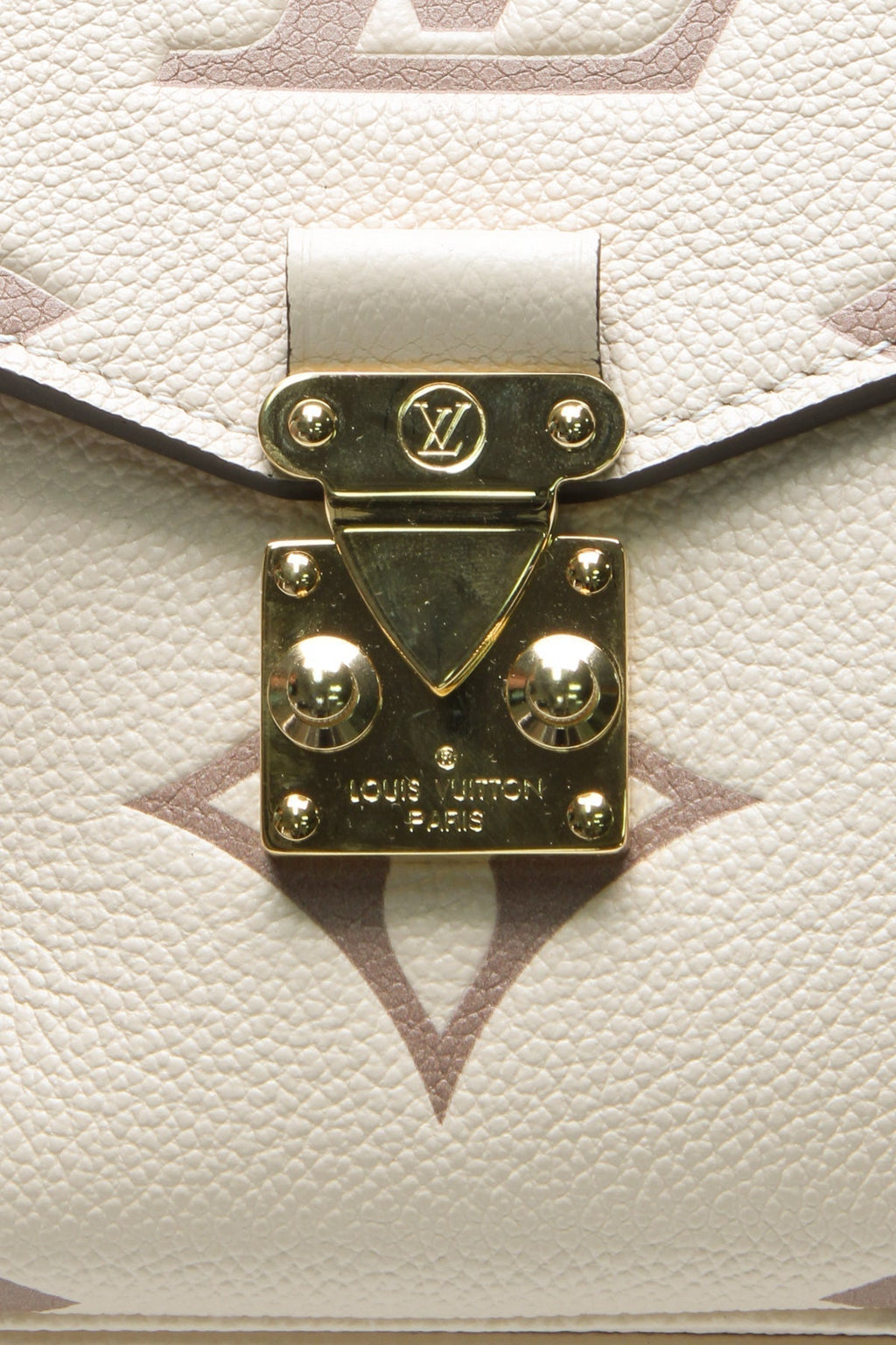 Bicolor Empreinte Pochette Metis Bag - Cream/Dove